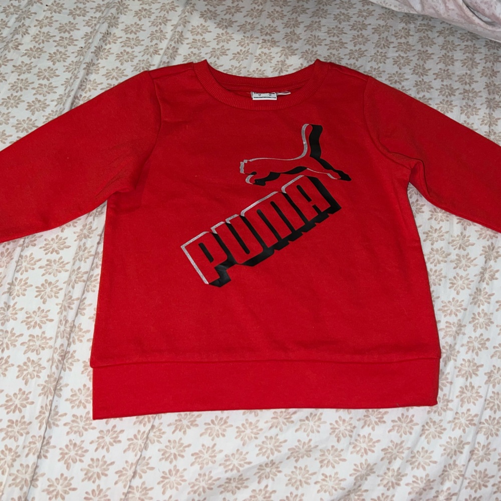 PUMA Fleece Pullover Crewneck Sweatshirt B31